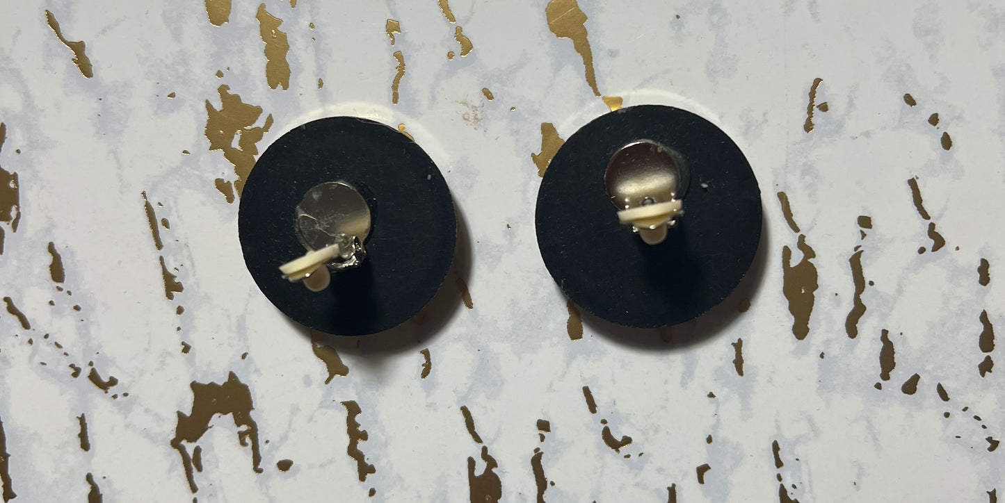 Vintage style Jewel earrings (Clip on)