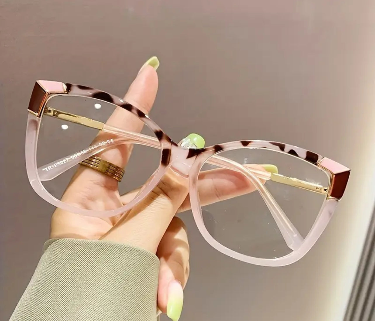 Pink Print Glasses