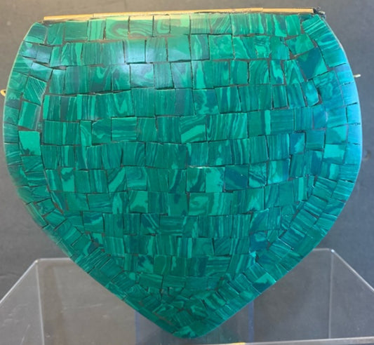 Ramla Bag (Clutch/ Crossbody) - Green Mosaic (Handmade)