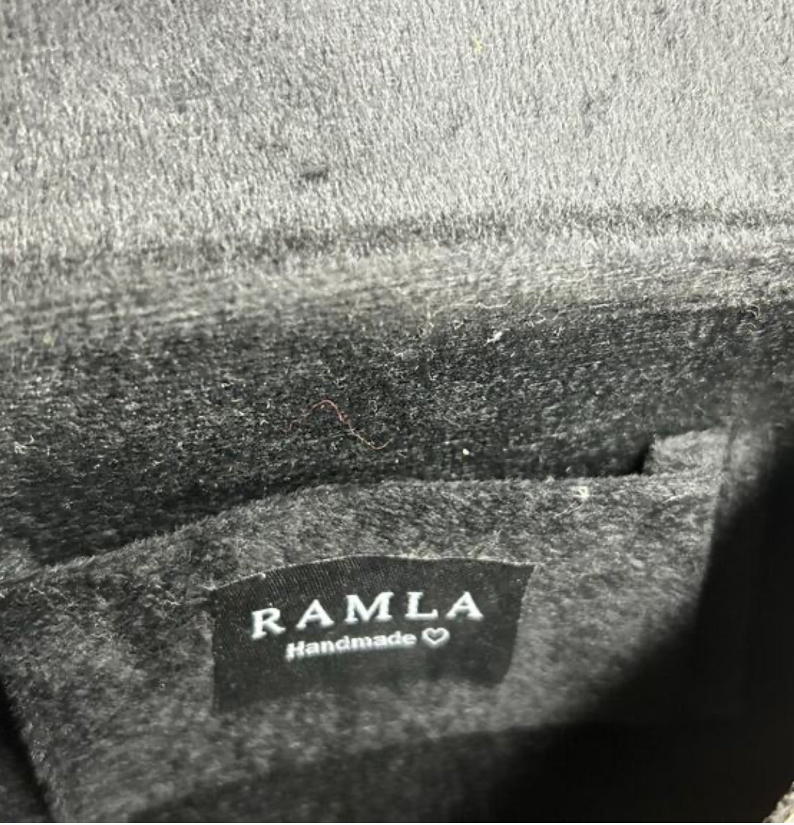 Ramla Bag - Black/ Gold Studded (Clutch/Crossbody) Handmade