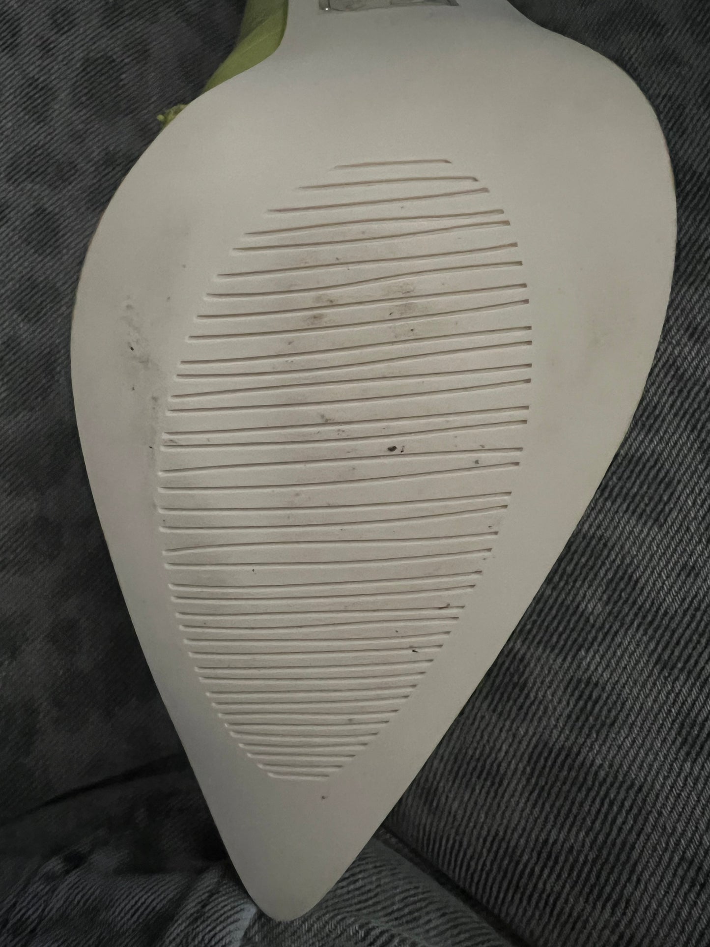 Bright yellowish/ green knee high boot (7.5W) Pre - Loved