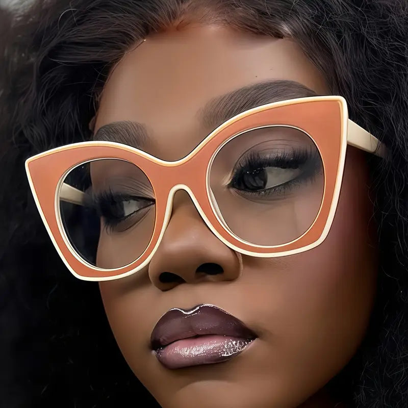 Two Tone Rust/Cream Glasses