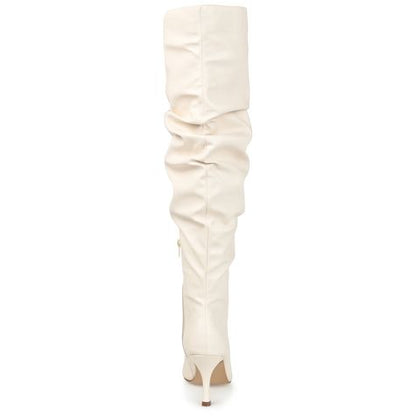 Knee High Women's Boot (8W) Off-white