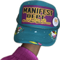 Pre- Loved Manifest Dept. Hat ( teal/purple)