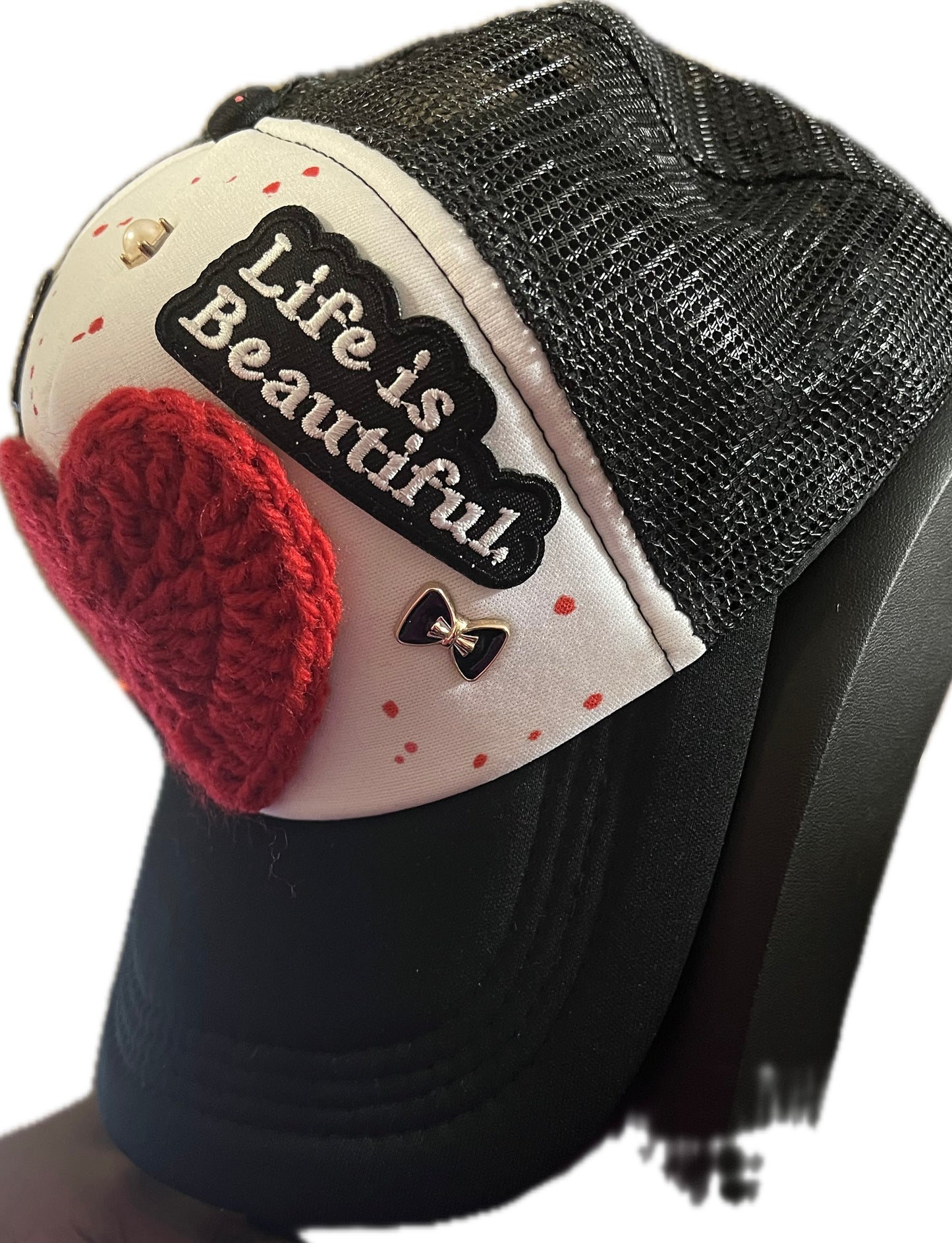 Custom Crochet/ Paint SnapBack hat