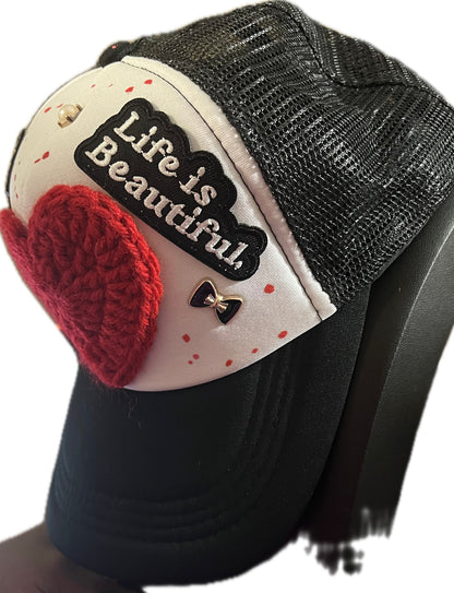 Custom Crochet/ Paint SnapBack hat