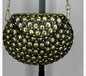 Ramla Bag - Black/ Gold Studded (Clutch/Crossbody) Handmade