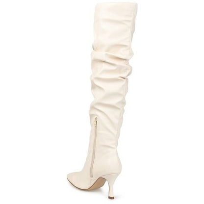 Knee High Women's Boot (8W) Off-white