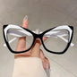 Black and White Cat-Eye Glasses
