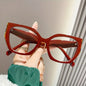 Semi - Geometric Burgundy/Print Glasses