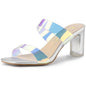 Iridescent Slip on Sandals (9W)