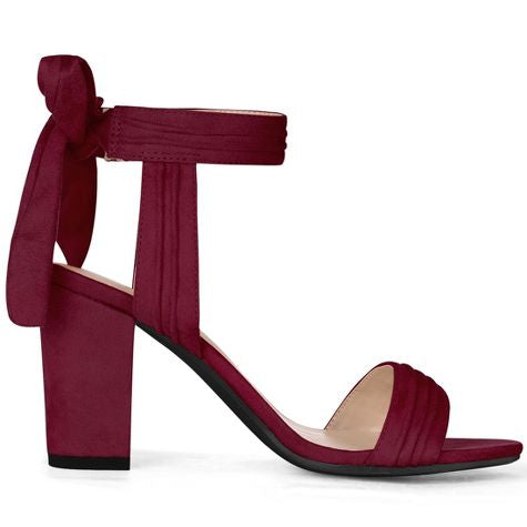 Burgundy Block Heel (9.5W)