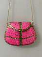 Ramla Bag - Pink Mosaic (Clutch/Crossbody) Handmade