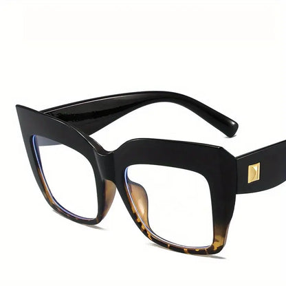 Oversize Square Black/Print Glasses