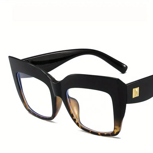 Oversize Square Black/Print Glasses