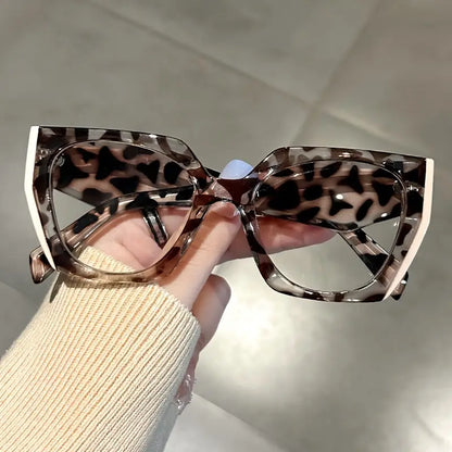 Semi - Geometric Print/ Blush Pink Glasses
