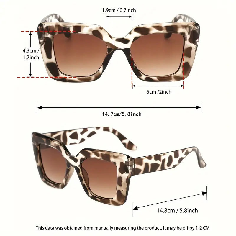 Print Sunglasses Square Glasses