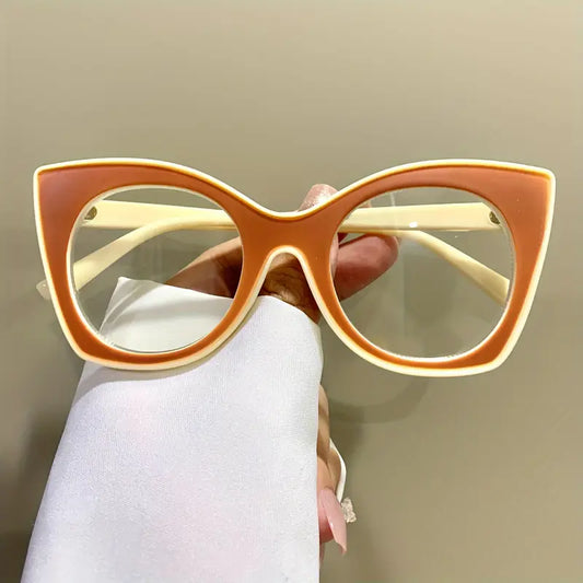 Two Tone Rust/Cream Glasses