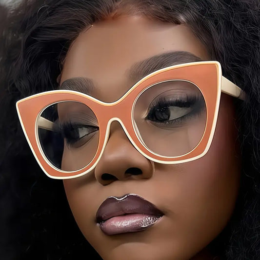 Two Tone Rust/Cream Glasses