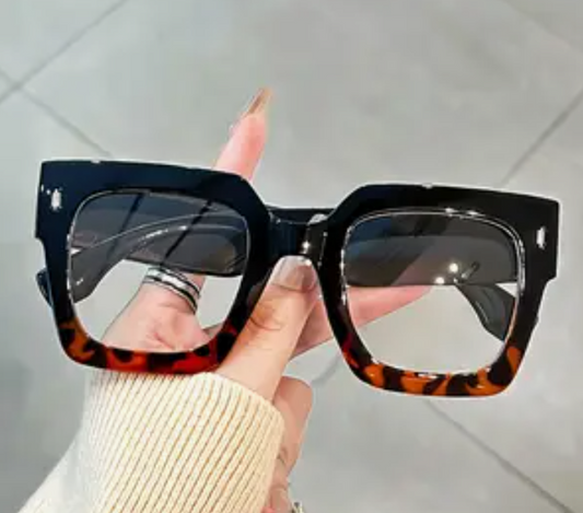 Square Ombre Animal Print Glasses