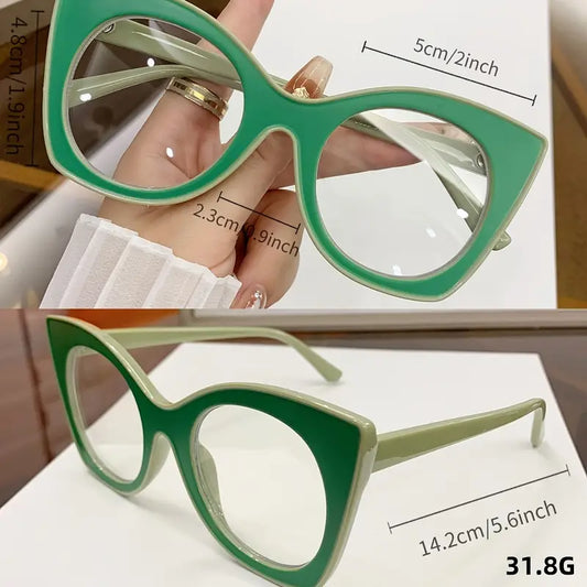 Two Tone Green Glasses