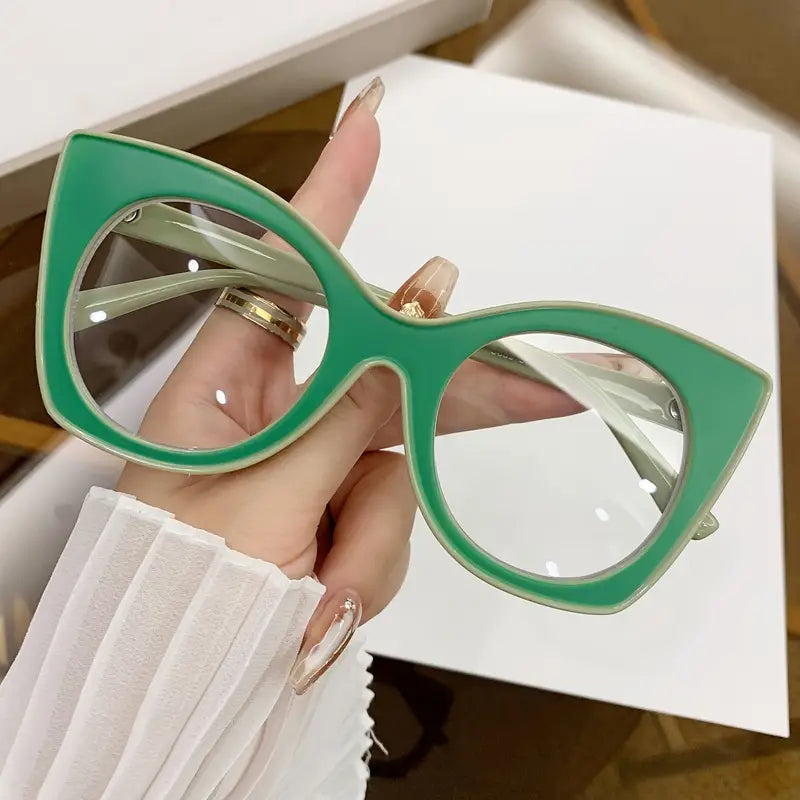 Two Tone Green Glasses