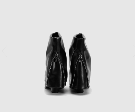 Vegan Leather Pointed Toe Booties size: 8.5